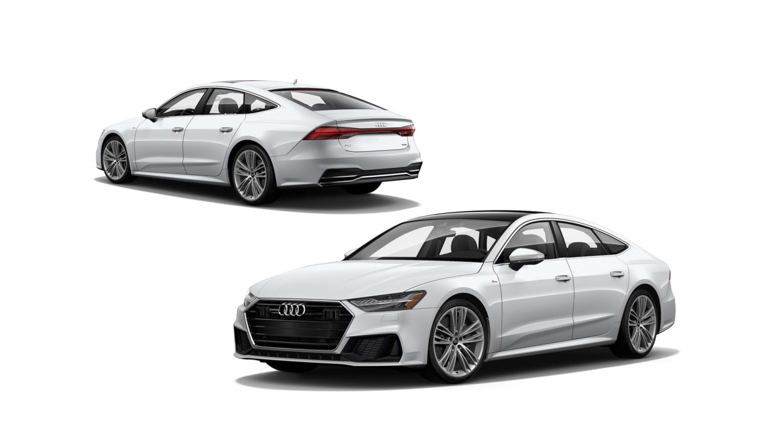 Audi A7 con vetri di serie